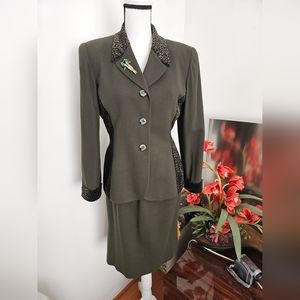 Kasper A.S.L Petite  Skirt Suit 8P